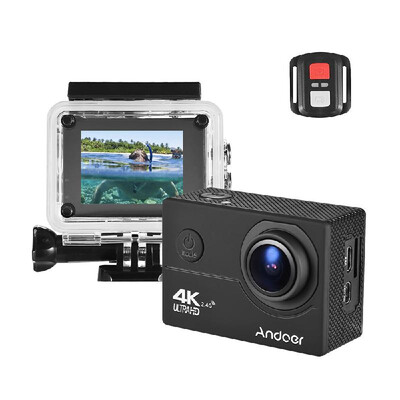 

Andoer AN200 4K WiFi Action Sports Camera 16MP 1080P Full HD 4X Zoom 2" LCD 170¡ã Wide Angle Waterproof 40m with Remote Control Su