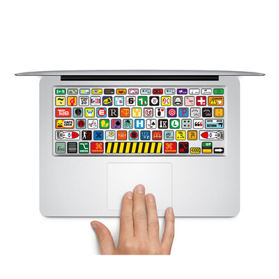 

GEEKIDMacbook Keyboard Decal Logos Macbook Pro Keyboard sticker keys