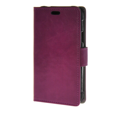 

MOONCASE Synthetic Leather Flip Wallet Card Slot Bracket Back Case Cover for Samsung Galaxy Xcover 3 SM-G388F Purple