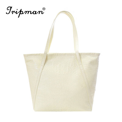 

Tripman Bolsas Femininas Designer Brand Women Sigle Shoulder High Grade PU Leather Crocodile Pattern Bags Bolsas Casual Tote Handbags