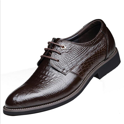 

Mens Business Leather Shoes Lace Up Smart Casual Dress Office Wedding Shoes