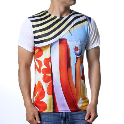 

Men&39s Fashion Casual O-Neck Short Sleeve Print Sports T-Shirts