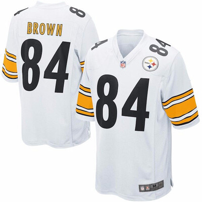 

Mens Pittsburgh Steelers Antonio Brown Nike White Game Jersey