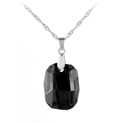 

Aiyaya America&Europen Style Black Crrystal 10kt Gold Plated Pendant Necklaces