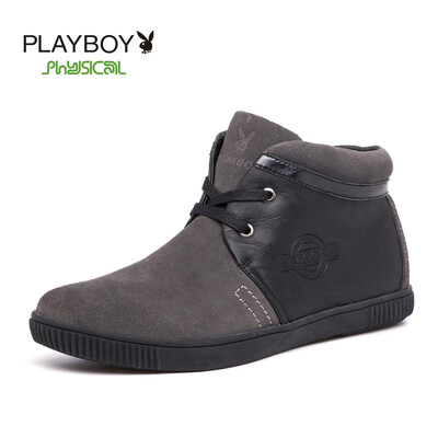 

PLAYBOY brandWarm high-topLeisure with fluffSnow cottonMens shoes
