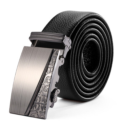 Cnoles MenS Business Automatic Buckle Belt Belt Length Random Delivery