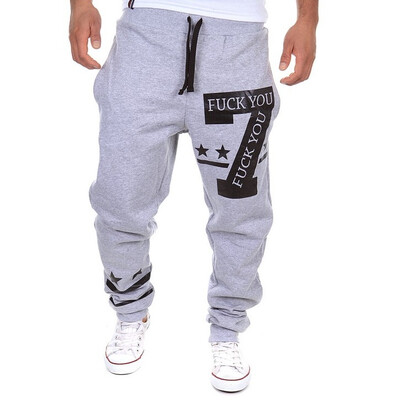 

Zogaa Men's Pant Sports English Printing Casual