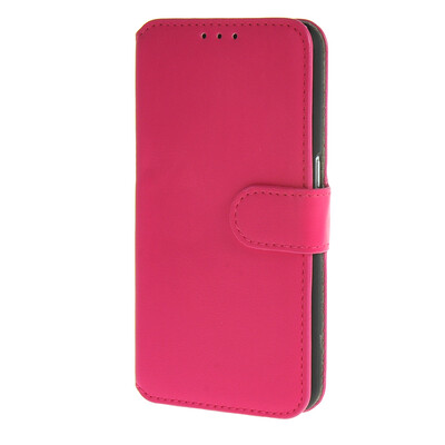 

MOONCASE чехол для Samsung Galaxy S6 Smooth Skin Flip Wallet Card Slot Stand Pouch Leather Cover Hot pink