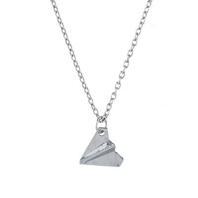 

MyMei One Direction 1D Harry Styles Paper Airplane Silver Charms Necklaces