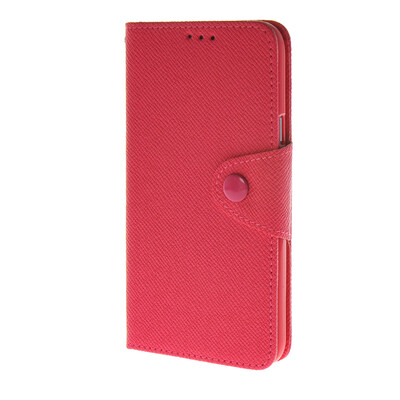 

MOONCASE Leather Side Flip Wallet Card Slot Pouch Stand Shell Back чехол для Samsung Galaxy E5 Hot pink