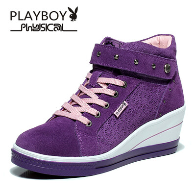 

PLAYBOY brand New autumn and winter leisure,Suede platform shoes,Women's shoes