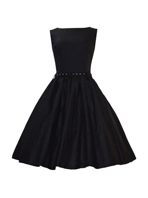 

Sweet Style O-Neck A-Line Dress With Belt