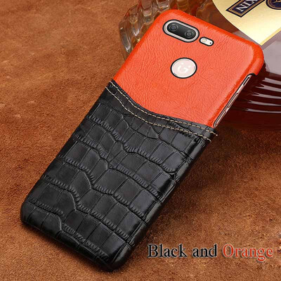 

Genuine Leather Phone Case For Gionee S10 Case Crocodile Texture&Oil wax leather Back Cover For M6 Plus Case
