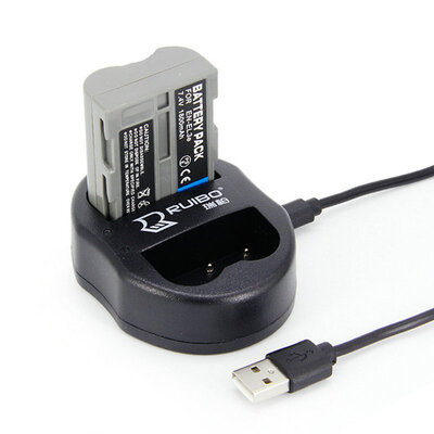 

Батарея EN-EL3e и двойное USB-зарядное устройство для цифровых зеркальных фотокамер Nikon D700, D300, D300S, D200, D100, D90, D80, D70, D70s, D50
