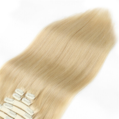

BHF Hair 100 Natural Virgin Human Hair Straight Clip In Hair Extensions Full Head Set