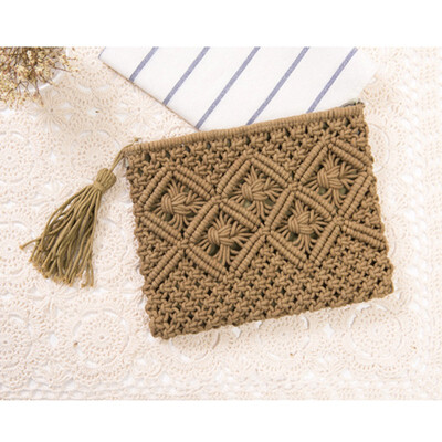 

SMOOZA 2018 new Knitted Women Envelope Hasp Beach Bag Clutch Elegant Female Braided Handbag Envelope Hasp Beach Bag For Ladies