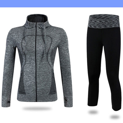 

New Gym Jacket sets Shirts For Women Tights Soccer Fitness Running Jacket Sweatshirt