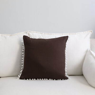 

pillow cushion sofa lumbar pillow chair back cushion car household almofada decorativa Cotton Pear Flower Ball Pillow Covers