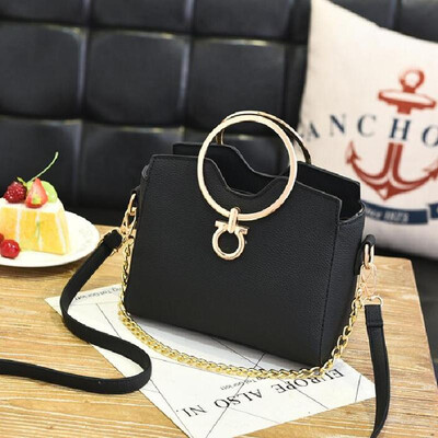 

2018 casual chains metal handle small handbags hotsale laides purse famous brand women evening clutch messenger shoulder bags
