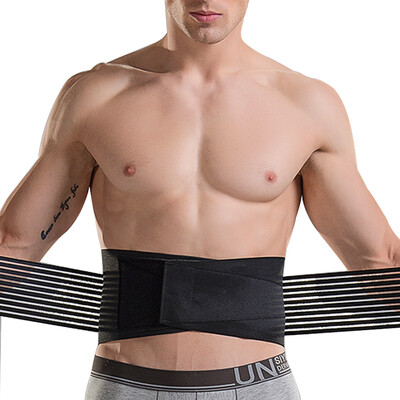 

LAC Sports waist belt lumbar disc herring body basketball men&women&39s protective gear sports belt deep squat waist black  XL