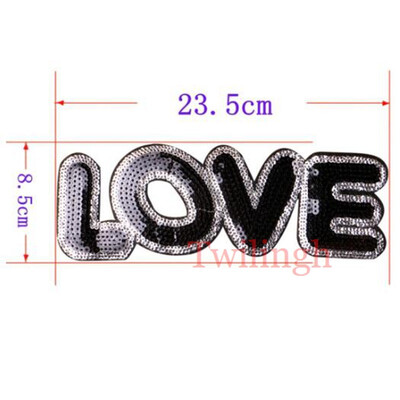 

1Pc Lip Patches Iron On Embroidered Sequined Patch Flower Heart Love Applique DIY Sewing Fabric Repair Clothes Patches Stickers