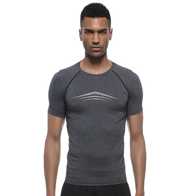 

Top Quality Gyms Compression T-Shirt Workout Fitness Slim Tights Shirts Men Quick Dry Breathable Exercise T-shirts