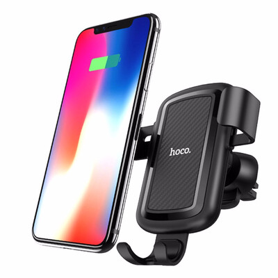 

HOCO Wireless Charger Quick Charge 30 Fast Charging QC 30 for iPhone X 8 plus 360 Air Vent Mount Car Phone Holder for Samsung