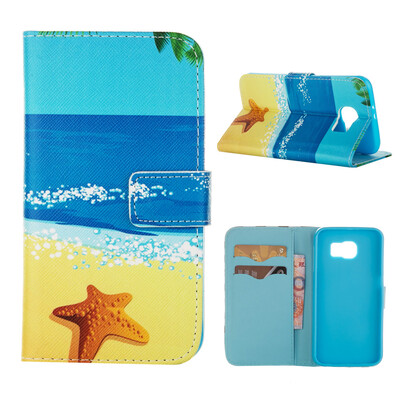 

MOONCASE Case for Samsung Galaxy S6 Flip PU Leather Fold Wallet Card Slot Kickstand Back Case Cover [Pattern series] /a18