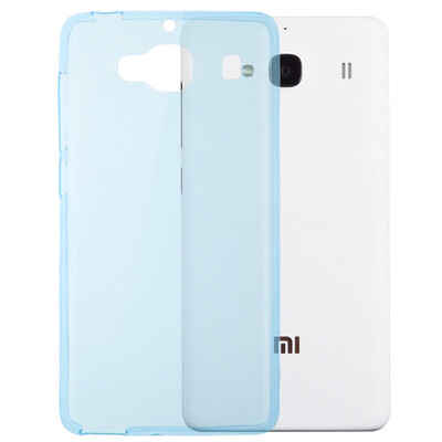 

Excellent thin&transparent mobile phone shell TPU drop protection soft cover for millet red rice 2 red rice 2A through blue