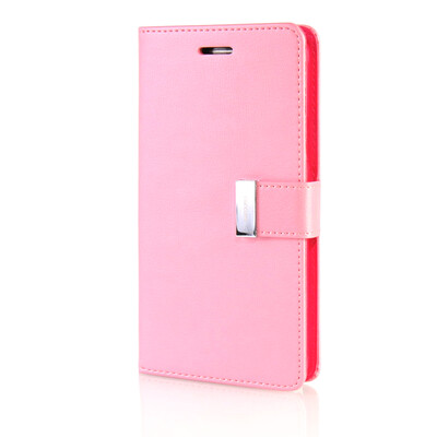 

MOONCASE Leather Side Flip Wallet Card Slot Pouch Stand Shell Back ЧЕХОЛ ДЛЯ Samsung Galaxy Note 4 N9100 Pink