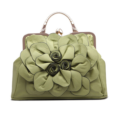 

Brand new women leather bag fashion leisure wild shoulder bag rose flowers pattern messenger bag ladies tote bags