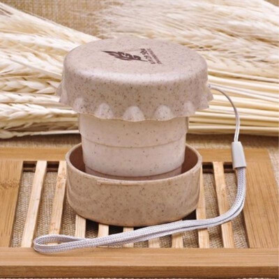 

Cntomlv 1 PCS Portable Straw Wheat Plastic Telescopic Drinking Collapsible Folding Cup Travel Camping 2017 New Cups 4 Colors
