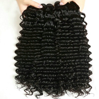 

CLAROLAIR Hair Double Weft Remy Human Hair Extensions Deep Curly Brazilian Hair 4 Bundles Unprocessed Wholesale Virgin Brazilian H