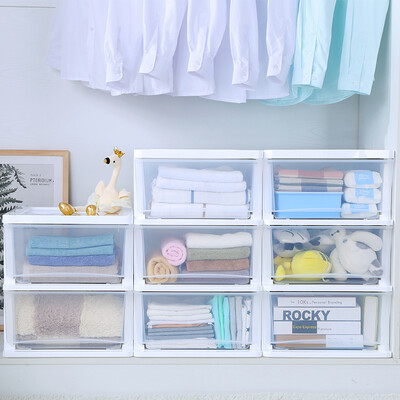 

Also elegant drawer plastic transparent storage cabinet storage box box finishing locker three-tier
