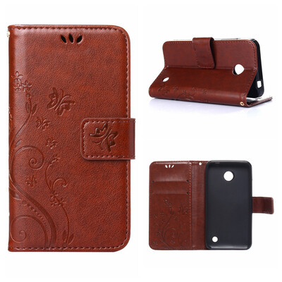 

MOONCASE Flower Pattern Premium Soft PU Leather Case Cover For Nokia Lumia 630