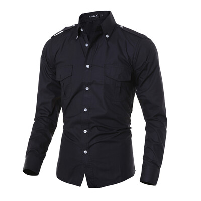 

Zogaa New Men's Shirt Fashion Long Sleeve Casual Slim