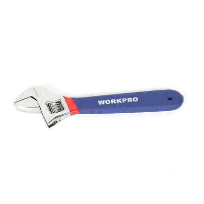 

WORKPRO W072018N adjustable wrench multi-function active plate hand live plastic handle open end wrench 8 inches