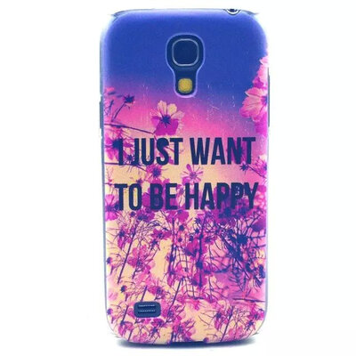 

MITI Case For Samsung Galaxy S4 Mini Colorful Printing Drawing Transparent Plastic Phone Cover for Samsung i9190 Hard Phone Case