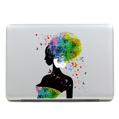 

GEEKID@Macbook decal sticker Partial decal macbook pro decal Girl macbook air decal apple sticker mac retina decals stickers