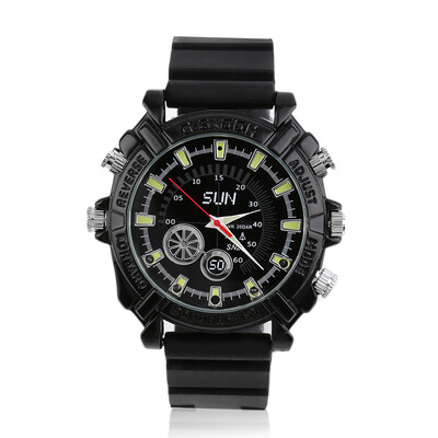 

1080P Waterproof IR Night Vision Silicon Strap Watch Record Camera 8GB