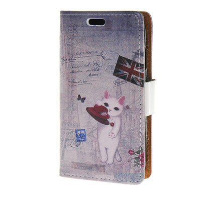 

mooncase дело по V, плюс g318h кожа флип Samsung Galaxy бумажник стиль и kickstand случае распространяется [милый план разработки / A19]