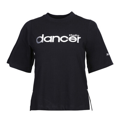 

ANTA ANTA 16737142 short-sleeved T-shirt womens 2018 summer new loose bat shirt breathable sleeves knit casual sportswear basic black M female 165