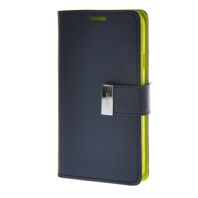 

MOONCASE чехол для Samsung Galaxy E5 Flip Leather Wallet Card Slot Bracket Back Cover Blue