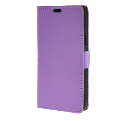 

MOONCASE Simple style Leather Wallet Flip Card Stand Back Case Cover for Samsung Galaxy J7 Purple