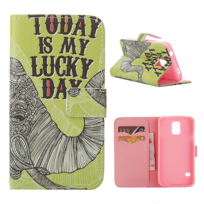 

MOONCASE Case for Samsung Galaxy S5 Flip PU Leather Fold Wallet Card Slot Kickstand Back Case Cover [Pattern series] /a06