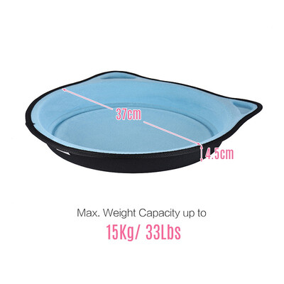 

Window-Mounted Cat Bed Perch Hammock Strong Suction Cup Metal Cable Hold Up to 15KG 33Lbs for Cat Resting Sunbath Watching Spot