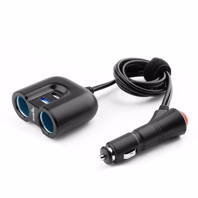 

Rocketek multi usb car charger smart IC 2 USB 31A 2 Socket Cigarette Lighter phone adapter accessories for Xiaomi car-charger