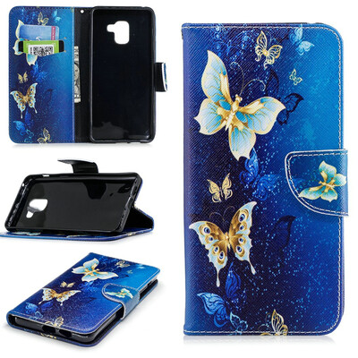 

BEFOSPEY Painting PU LeatherSoft TPU Card Slot Stand Wallet Case For Samsung Galaxy A860"2018