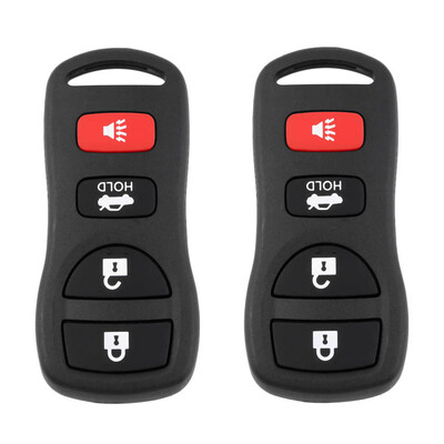 

2pcs 4-Button Shell Case Keyless Entry Remote Control Key Fob For Nissan