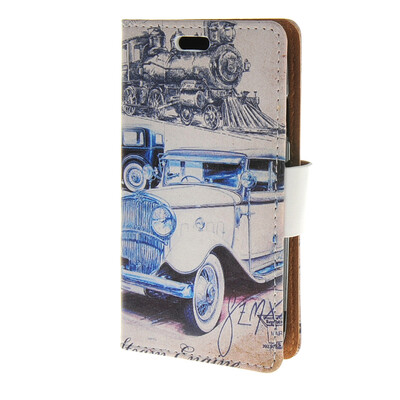 

MOONCASE Case for Samsung Galaxy V Plus G318H Leather Flip Wallet Style and Kickstand Case Cover [Cute Pattern] Design / a17